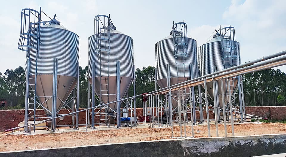 Image of silo in use